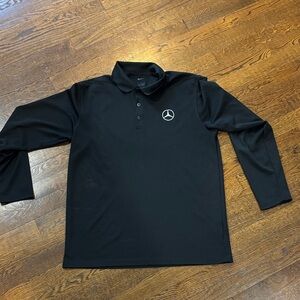 Nike Black Long Sleeve Polo Shirt